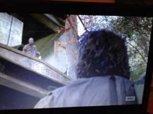As Tower Walker steps in for his cameo, we get a rear view of