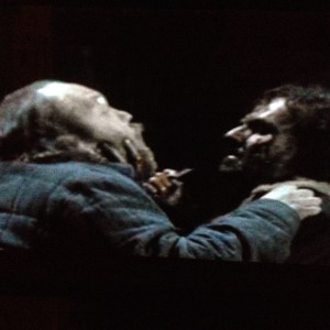 Rick, Smash! slices and dices the bad man in a primal fury...