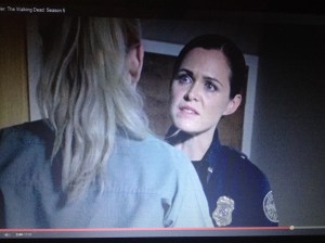 ...especially when we see some sadisic-looking lady cop telling Beth that her personal needs are not jiving with this institution's mission, to serve the