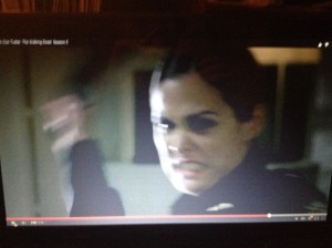 Whatever Beth is doing to survive in this hellish place, it seems that she has earned the unlucky top slot on the sadistic lady cop's hat list, earning poor Beth a savage blow upside the head with the lady guard's baton...