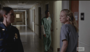 Beth passes Dawn in the hallway...Dawn stops Beth, asks her if everything is ok...