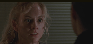 As Beth tells Dawn the hard truth, Dawn looks down at the broken picture frame of herself, and her chief, her mentor, and her leather bully strap...