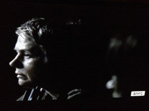 Carol refuses to look Daryl, tells him,