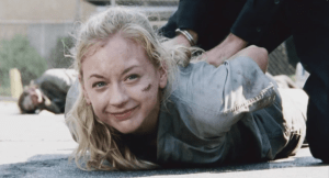 ...but Beth, seeing that Noah made it, smiles a real smile of happiness for him.