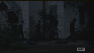 rick and the gang leave the church