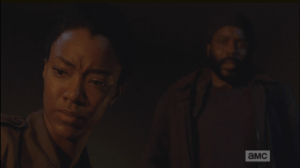 Tyrese tells Sasha that she should make the most of her time with Bob, that he never got to say goodbye to Karen. Sasha reminds Tyrese of the anger he felt, his desire to avenge Karen's death.