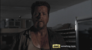 Covered in blood splatter, Abraham finds, and faces, his wife, Ellen, and their children...