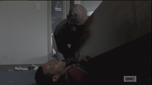 ...when a perfectly timed arrow to the head saves Noah, just in time.