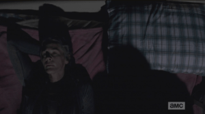 But before Daryl lies back and joins her, he has a question to ask...back at the car, if he hadn't come, what would have happened...the unfinished question hangs in the air...would she have left?