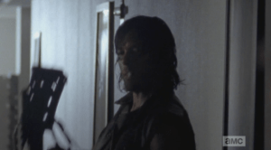 Of course, Daryl won't let the young man die, but it seems he thought about it, for a moment, before doing the right thing. A lesson, though, for both Noah, and Carol, whose pendulum seems to have found its middle ground. Daryl looks at her significantly before walking out of the room.