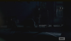 After a long moment, they see a figure emerge from the shotgun side.