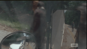 Abraham watches them as he passes them until they begin to disappear, one by one, from the rear view mirror...