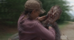 ...Rosita goes for the throat.