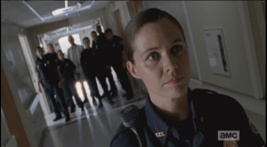 ...and with a slight shake in her voice, Dawn says, loudly,