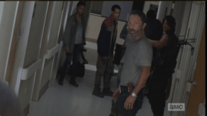As Rick and the gang turn to leave, Dawn says to their retreating backs,