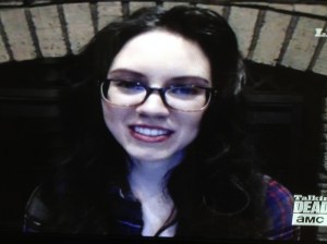 Christie (sp?)...she was cute, with a sweet smile and a normal question for Kirkman that I can't remember at the moment.