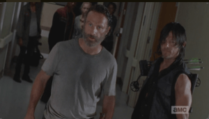 Daryl steps foward, says Noah isn't going back to Dawn. Rick says the boy wants to go home, and that Dawn doesn't have any claim to him.