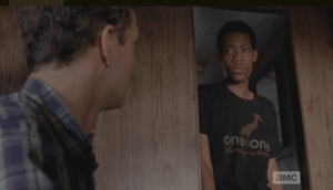 As Noah turns to leave, Aaron asks him about his leg. Noah tells Aaron that he hurt it in a car accident with his dad, and he did get medical attention, so he feels lucky he can walk at all. Aaron tells Noah that they have a surgeon, Pete, who is gifted and who Aaron has seen
