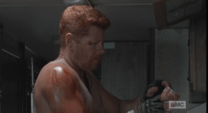 abraham exclaims and pulls a can from cupboard
