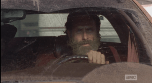Rick looks at the gate.