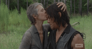 carol kisses daryl on head