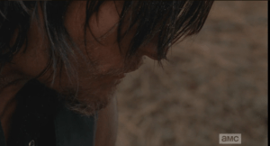 daryl ate the worm
