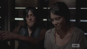 Looking over at Maggie, Daryl adds, 