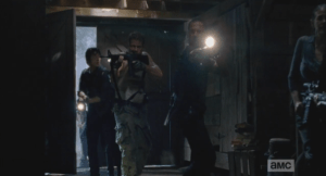 gang clears the barn