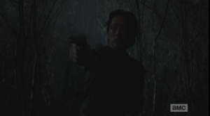 glenn tries to clear a path out