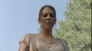 maggie looks down at kidnapped walker