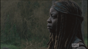 michonne answers that she heard nothing