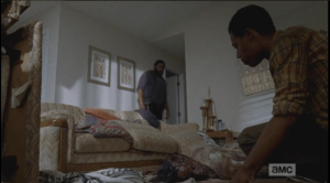 noah bends over his dead mom