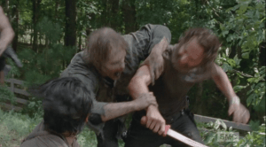 rick almost gets bit