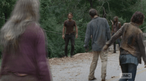 rick faces the herd