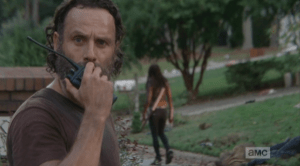 rick radios carol, it's gone