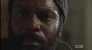 shadowy figure behind tyreese