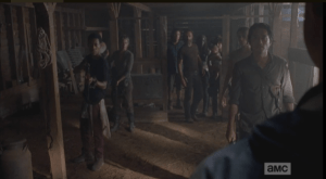 The gang is not amused, Aaron, but I, for one, was laughing my ass off watching this scene.