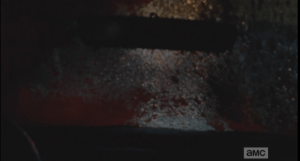walker guts on the windshield