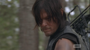 Daryl tells Aaron that he doesn't have anything to prove. He tells Aaron that he's met a lot of bad people, out here, and has seen, experienced a lot of bad things, and those people 
