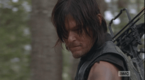 Daryl tells Aaron that he doesn't have anything to prove. He tells Aaron that he's met a lot of bad people, out here, and has seen, experienced a lot of bad things, and those people