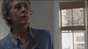 At this, Sam turns and runs off, as Carol looks after him, realizing what the little boy was really trying to tell her.