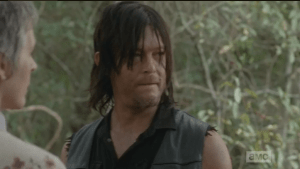 Carol turns to Daryl at this, adds,