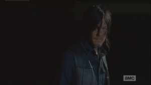 Daryl considers Aaron's offer.  