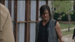 Daryl steps up, with a little smile...this is more like it!