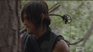 Aaron tells Daryl that they are both viewed as outsiders by the residents of Alexandria.  Aaron says that he and Eric, being gay, have had to endure countless well-meaning but highly ignorant remarks from otherwise nice people.
