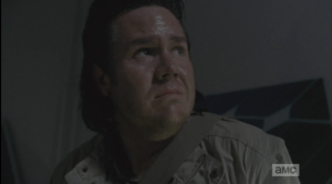 Eugene looks up at them.