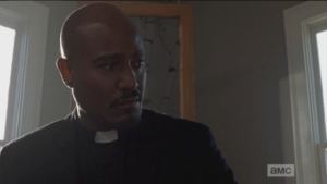 This sweet offering to Gabriel from a member of his new congregation seems to be bringing up some painful memories and self-loathing for Gabriel. Seth Gilliam once again delivers a powerful performance as the tortured priest who cannot forgive himself for the sins of his past.