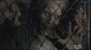 ...especially when his eyes lock with the vacant, hungry stare of one of the walkers.