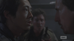 Nicholas may suck ass, but Glenn needs him. He pulls Nicholas close and tells him, yes, they can, but he needs his help. 