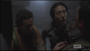 Glenn tries to reassure Aiden.